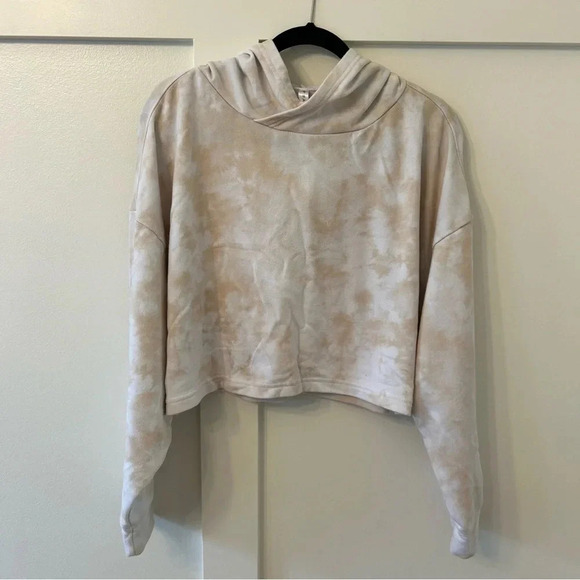 Fabletics Eco Conscious Pullover in Honey Milk Magma Size L Cropped Hoodie - Picture 3 of 8